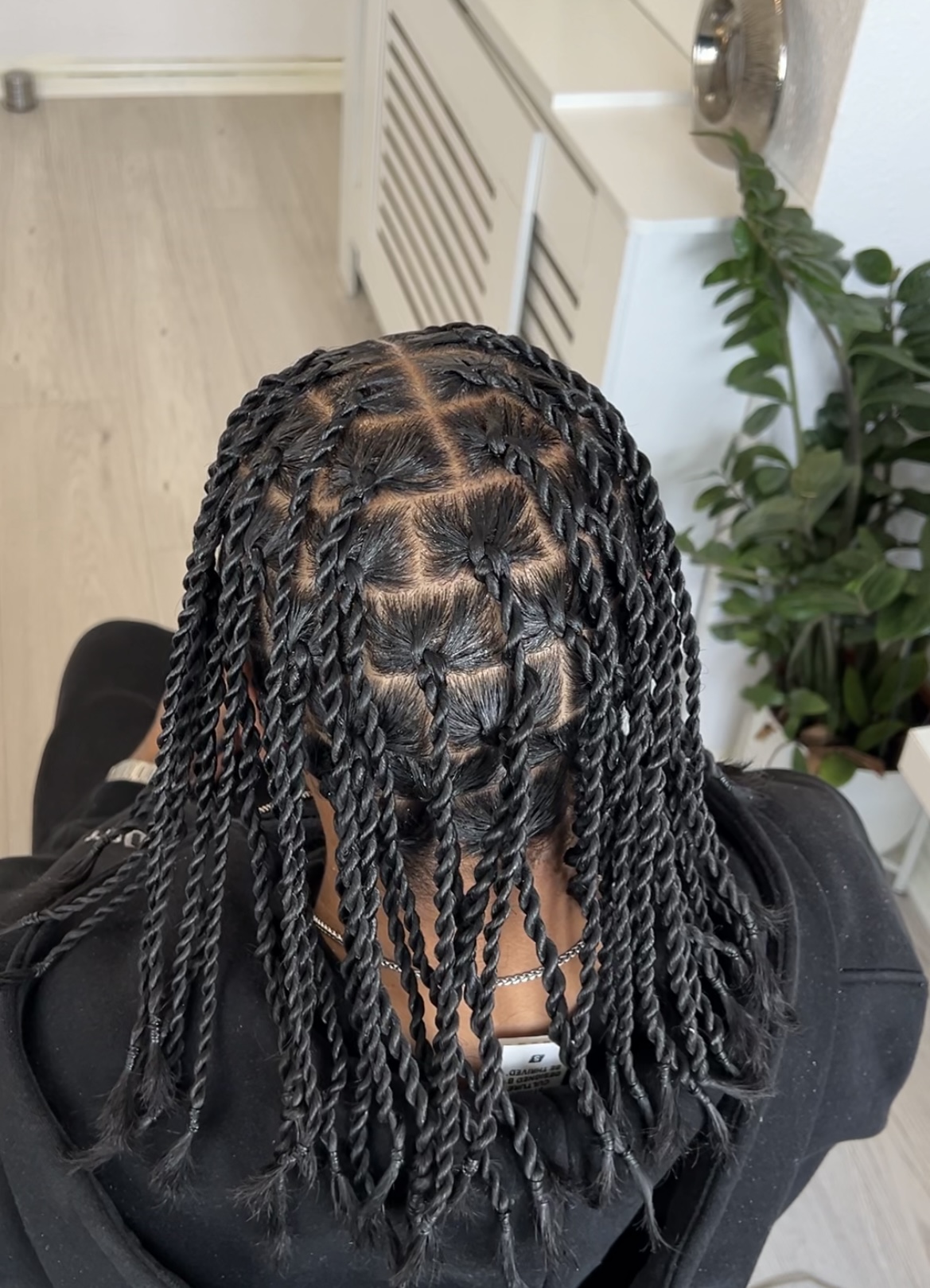 Single twists styled by KS Hair Spot