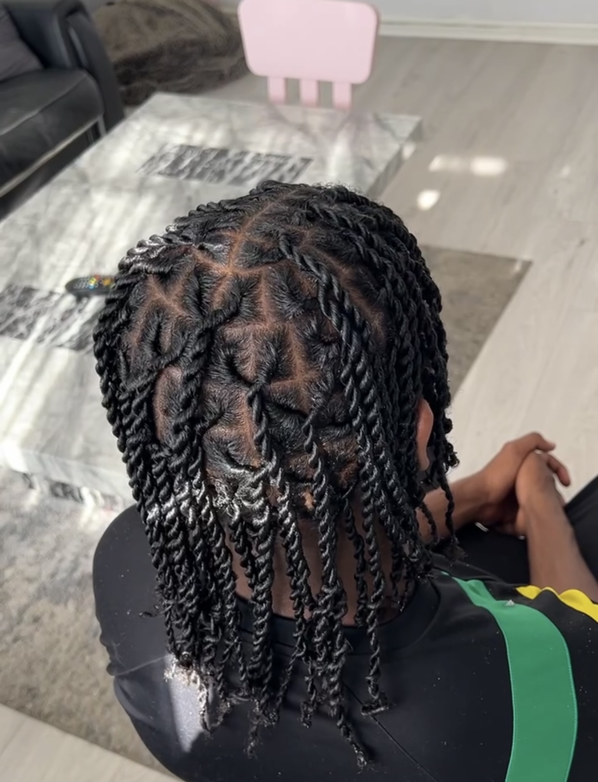 Starter locs styled by KS Hair Spot